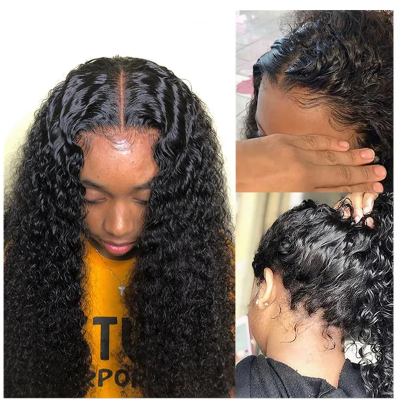 
Прозрачные двойные волнистые волосы HD для черных женщин, необработанная норковая кутикула, выравненная кутикула, бразильские натуральные парики из человеческих волос 