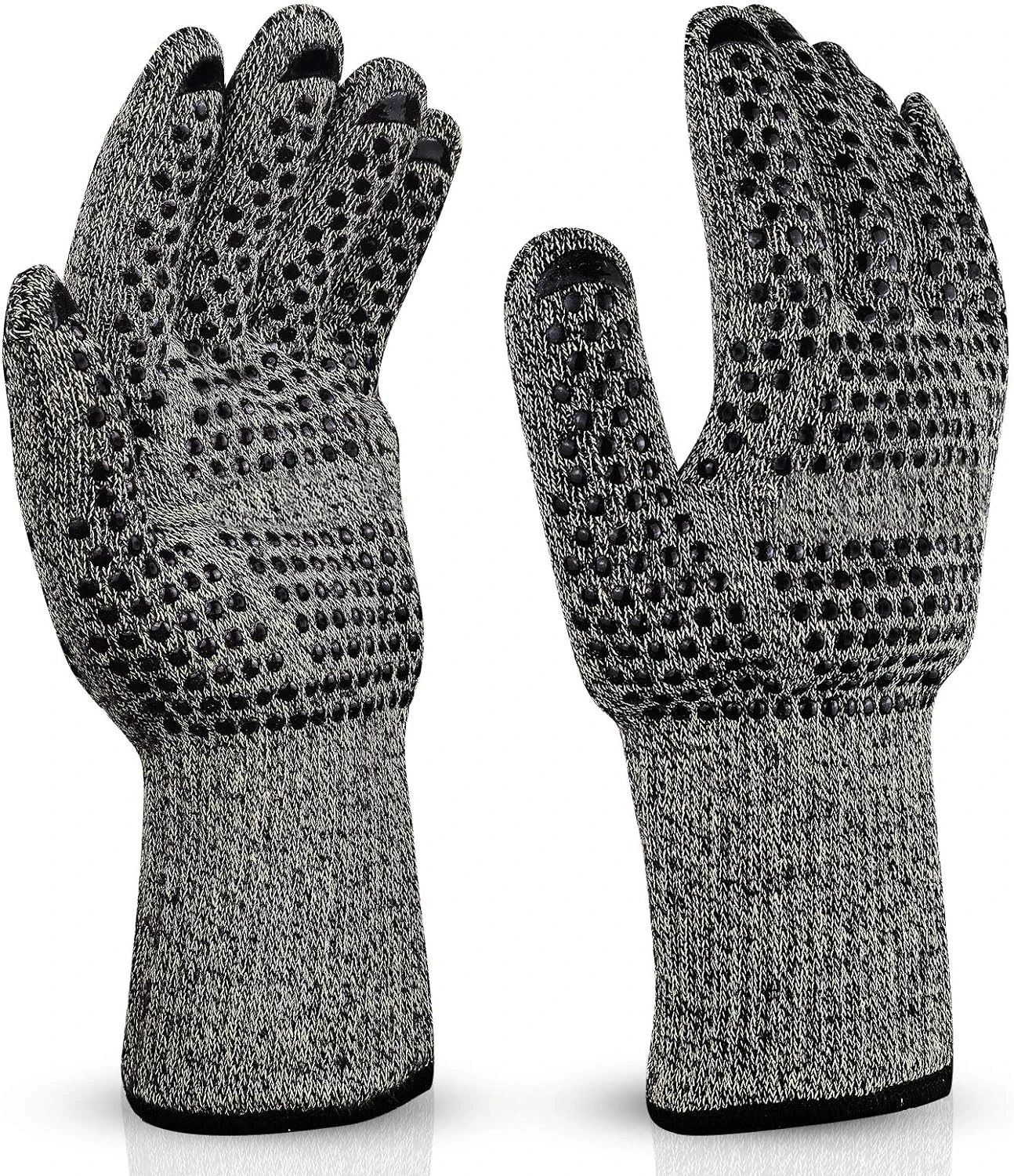 Barbecue1800 F heat-resistant oven gloves waterproof gloves washable knitted waterproof gloves