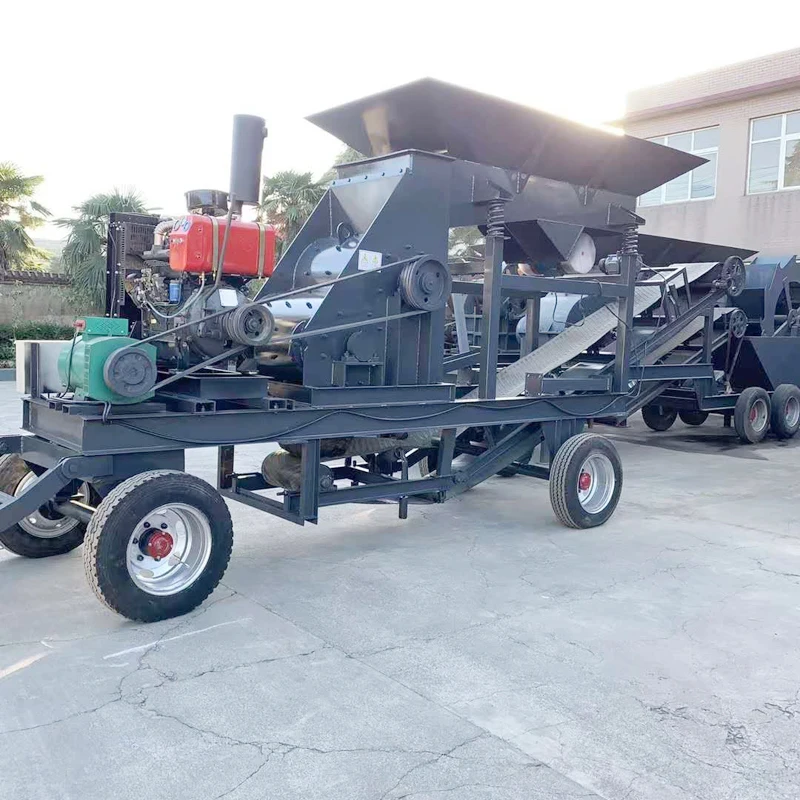 Low Price Hot Sale High Quality Small Double Rotor Hammer Crusher Double Impact Hammer Crusher