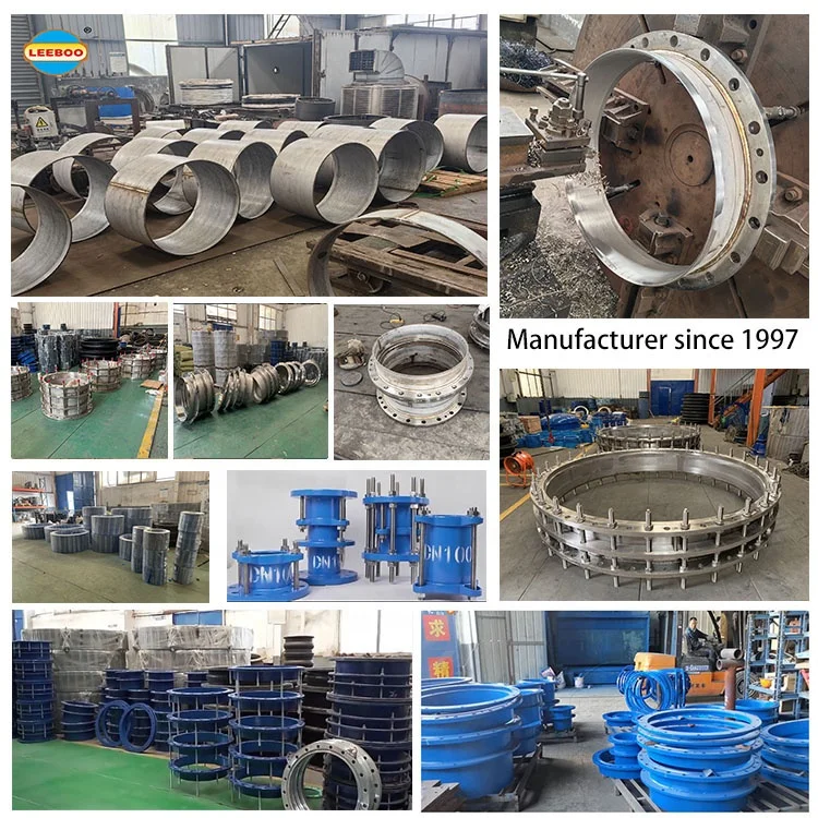 Factory price ductile Iron quick dresser coupling joint coated with epoxy universal wide range flange adapter for pvc hdpe pipe