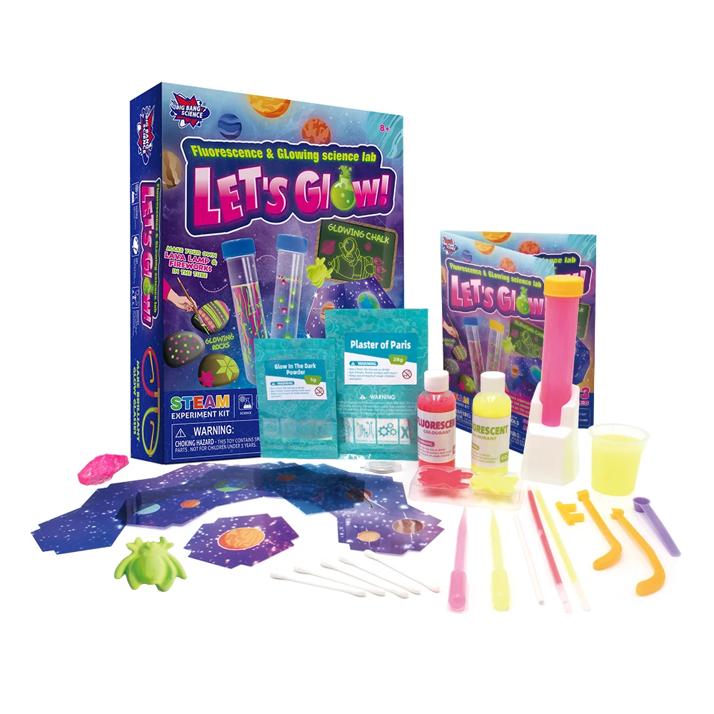 Magical Glow-in-the-Dark Science Experiment Kit makes glow-in-the-dark science experiment activities For 8+!