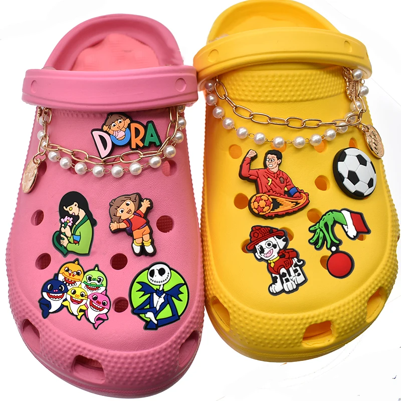 Different Shapes Cartoon Croc Charms Wholesale Custom Cartoon Shoe Charms Custom Clog Croc PVC Shoe Decoration Charms