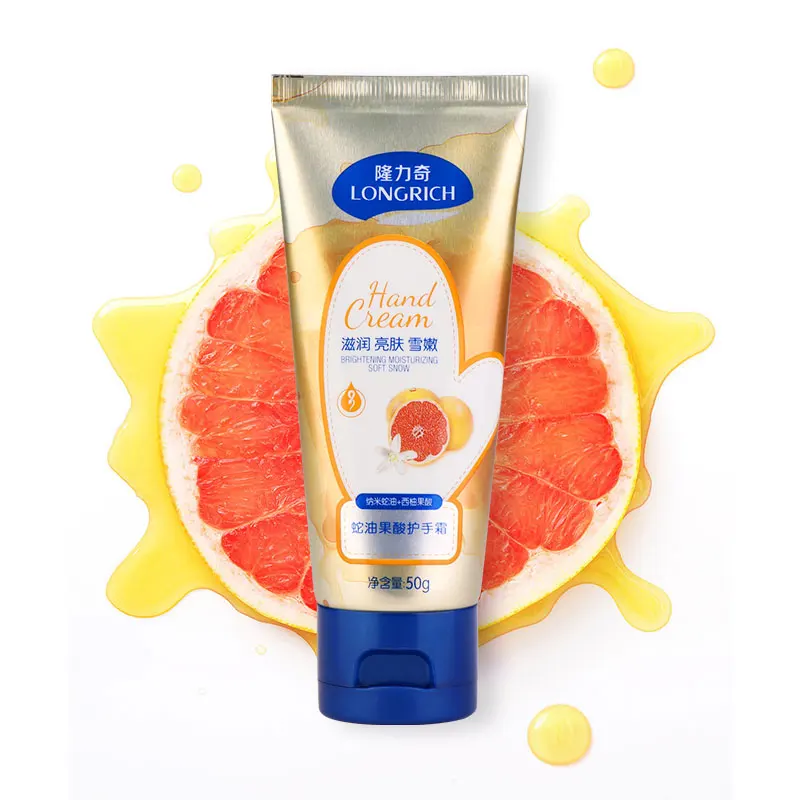 Longrich portable travelling anti aging nourishing refreshments hand cream & lotion grapefruit acid hand whitening cream