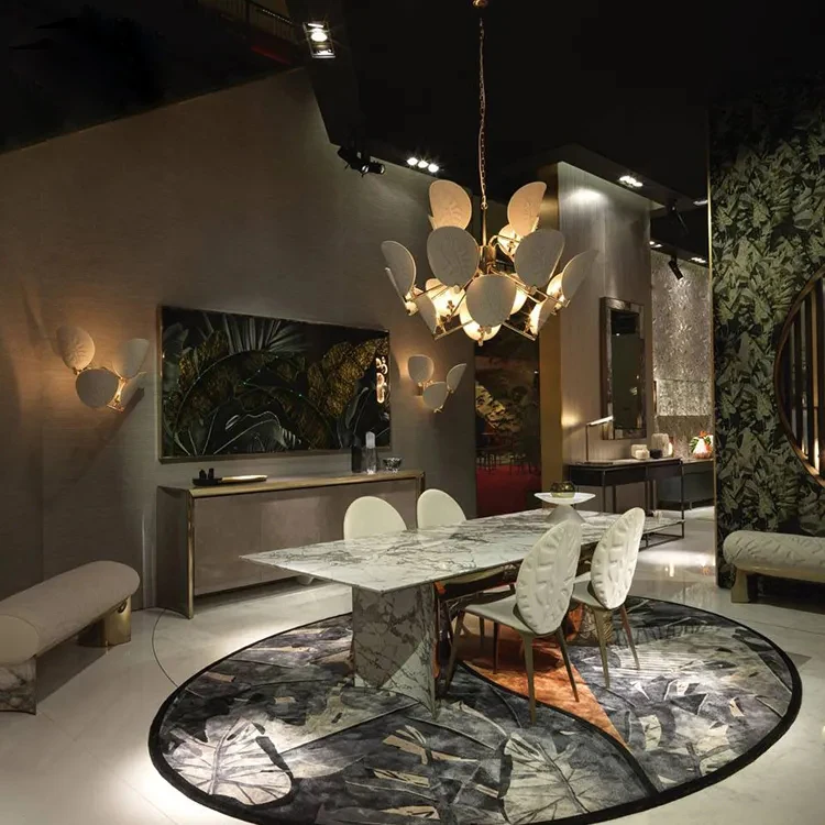 Wood Panel Stainless Steel Frame Modern Luxury Sideboards Buffet Cabinets Dining Room Furniture For Restaurant