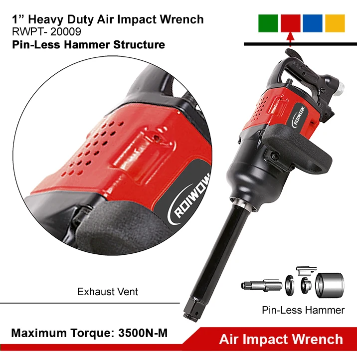 Sale Professional Heavy Duty Pneumatic Impact Wrench 1 inch High Torque Pneumatic Air Impact Wrench Tool Set Price