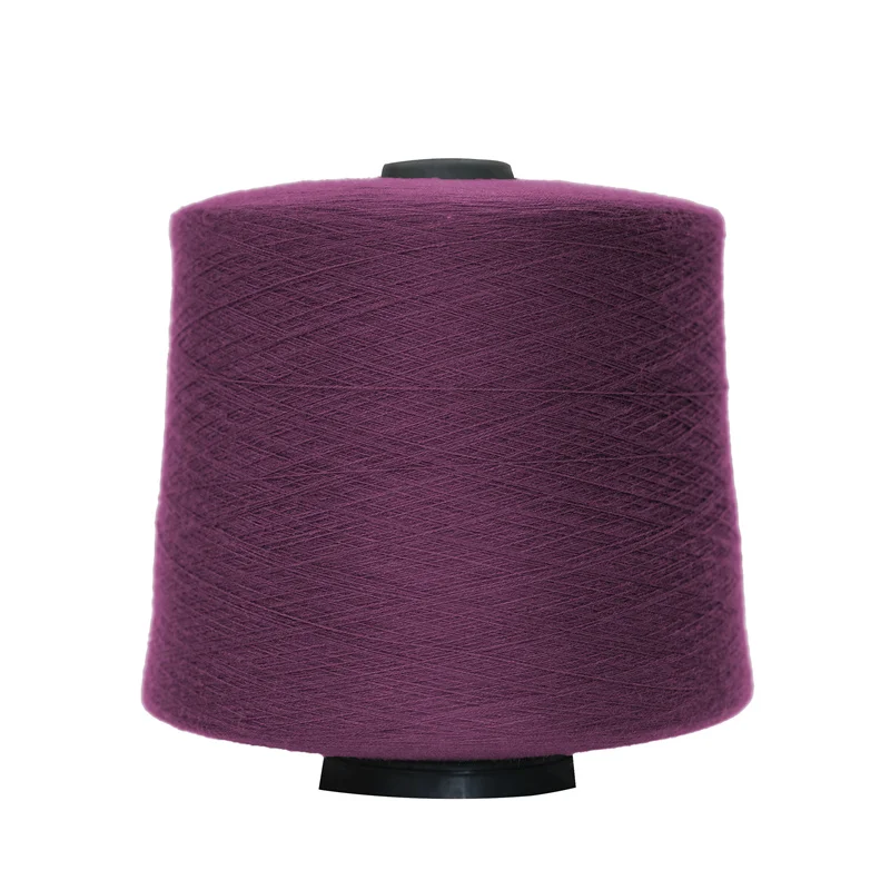 Wholesale socks knitting high stretch 28S/2 viscose core spun yarn 50 viscose 22 nylon 28 pbt 2/48nm blended vortex yarn
