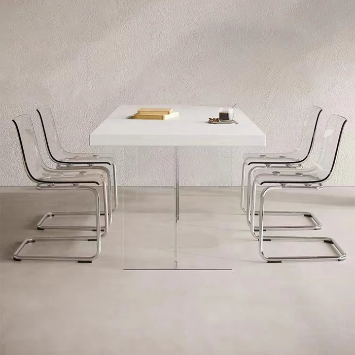 Elegant and Simple Acrylic Multifunctional dinner Table - Stylish Design for Modern Interior Decoration