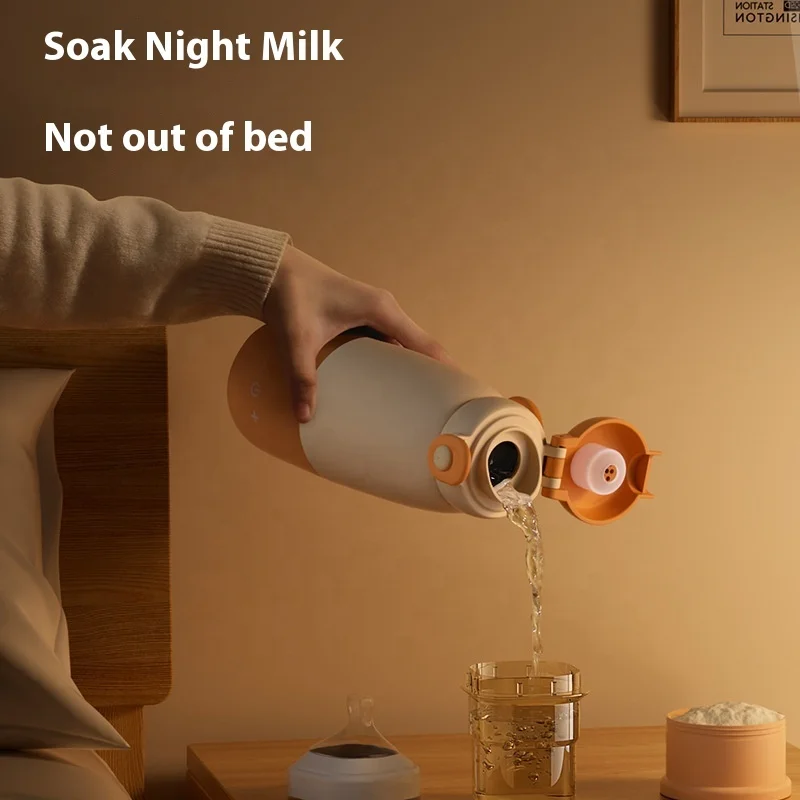 2025 New Style Fast Boiling Water baby milk bottle Warmer Powder thermostat wireless baby kettle pot baby milk kettle for Travel
