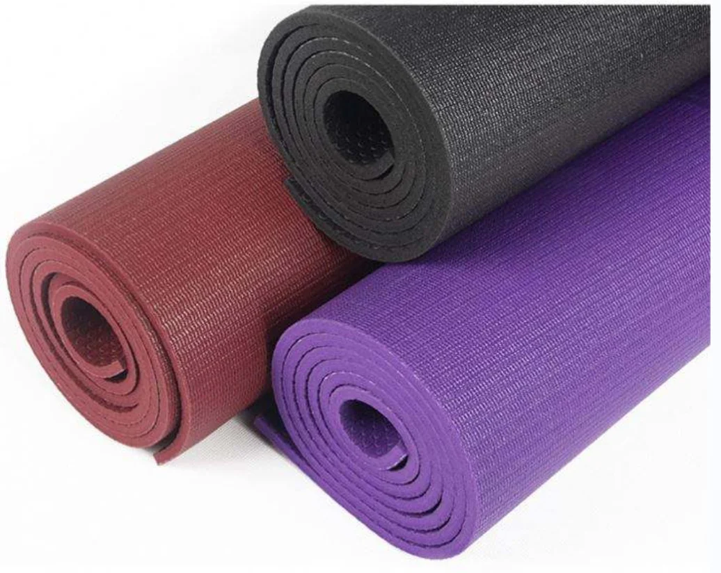 Gym Fitness Workout Eco Friendly PRO Yoga Mats Black Exercise Mat Custom Logo High Density Yoga Mat PVC