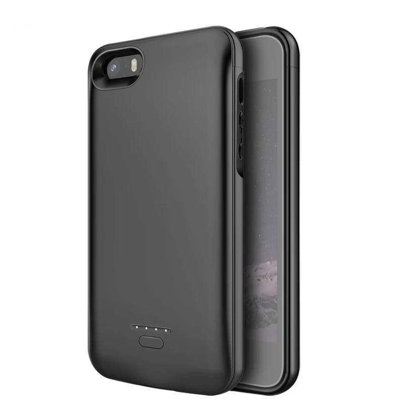Ультратонкий умный чехол для зарядки аккумулятора iphone 5 5s se внешний аккумулятор мобильного телефона