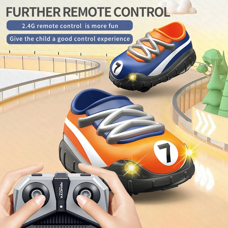 Qilong New Radio Control Toys Competitive Sports 2.4G Remote Control Soccer Shoes Car Soccer Series Gift Rc Car Souvenir Toys