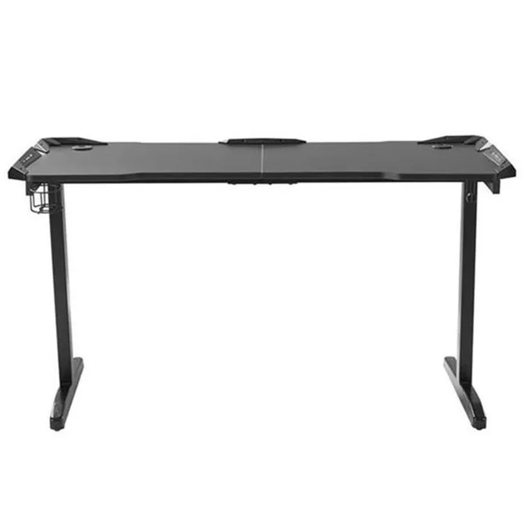 Professional Factory Wholesale Black L Shape Gaming Computer Table