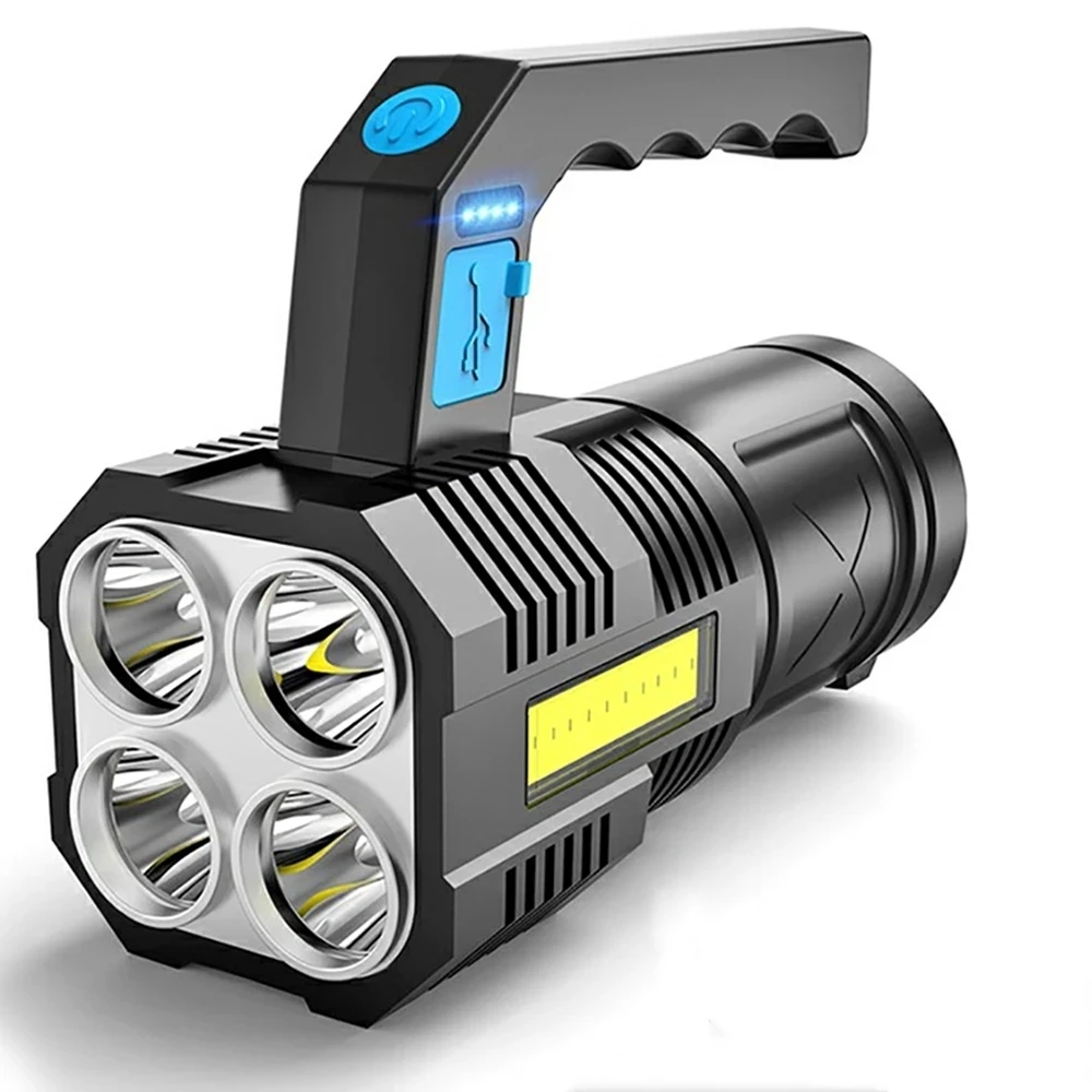 Wholesale high Power Lumen Portable Handheld USB Rechargeable Torch light LED Flash Light Flashlights For Camping Hunting