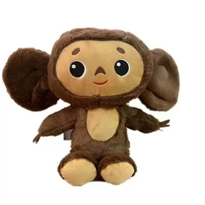 Cheburashka Plush Toy Big Eyes Monkey Soft Cheburashka Doll Big Ears Monkey for Kids Russia Cheburashka Stuffed Animal Toys