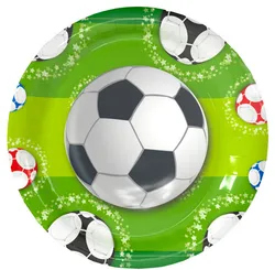 undefined Party Supplies Tableware Football Theme Party Paper Plate Cup Napkin For Baby Kids Birthday Party Decoration