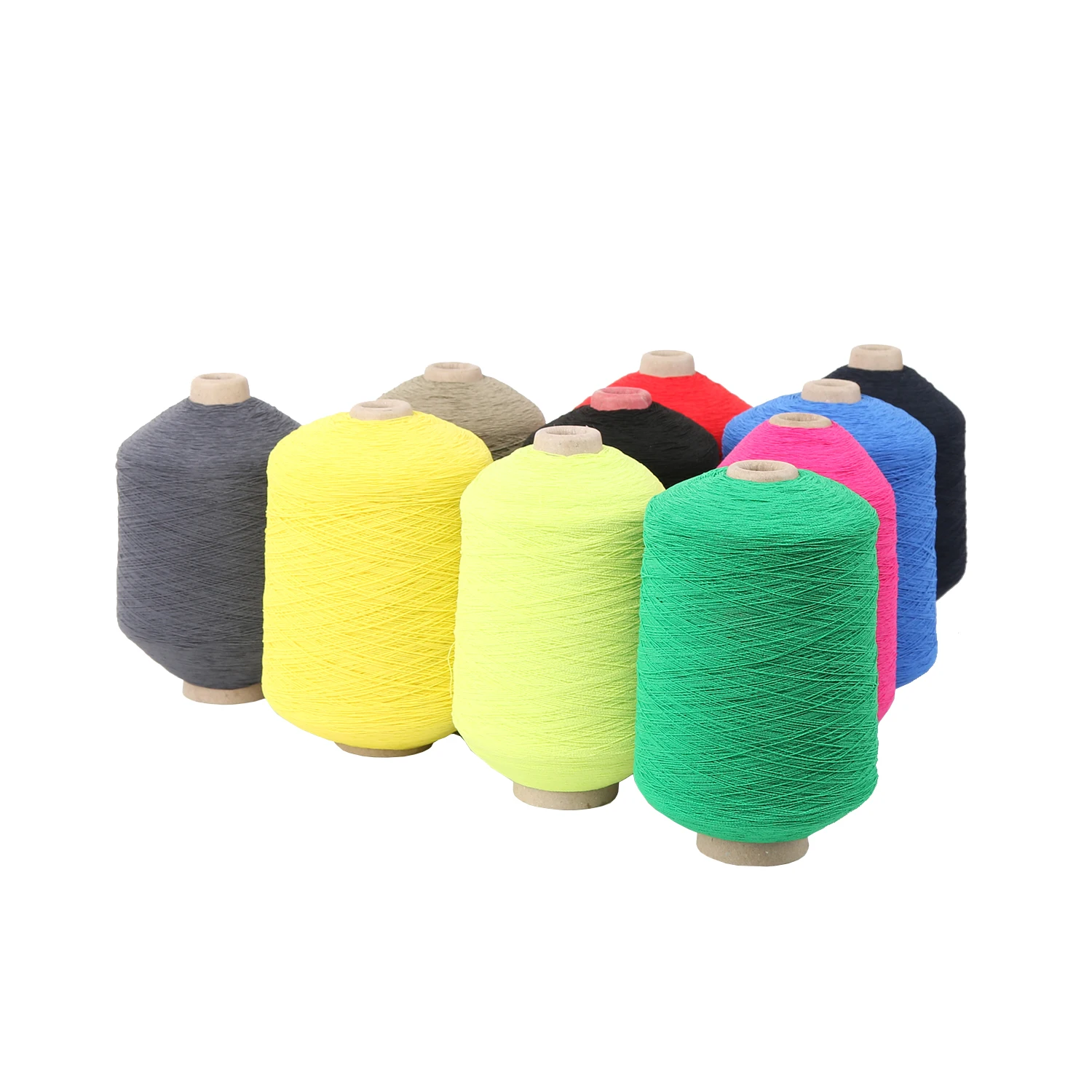 Hyosung High-Strength Elastic Polyester Yarn 100% Latex Rubber Covered for Sewing Gloves Socks Crochet-Raw Pattern High Tenacity