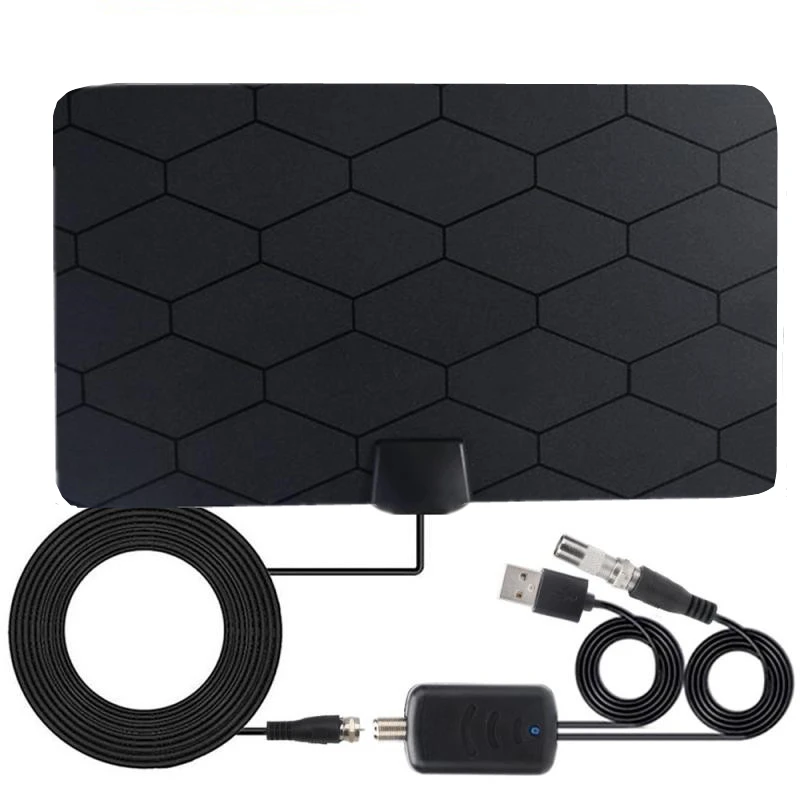 4K HDTV Digital TV Antenna Amplifier 25 DBI VHF UHF For TVs Set-Top Box Booster DVB-T2 Tv box Indoor Aerial Active USB