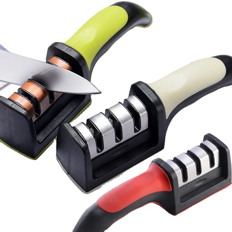 Mini Professional System Honing Steel  Diamond Swifty Sharp Pocket 3 Stage Ceramic Kitchen Knife Sharpener