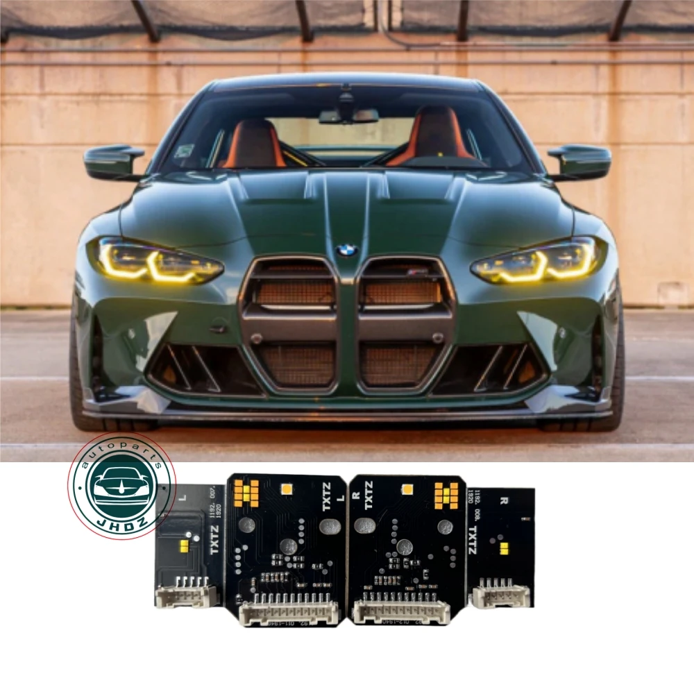 CSL YELLOW HEADLIGHT DAYTIME RUNNING LIGHT DRL LED BOARDS & MODULE  UPGRADE FOR BMW G80 DRL YELLOW  G82 G22 4 SERIES 2021+