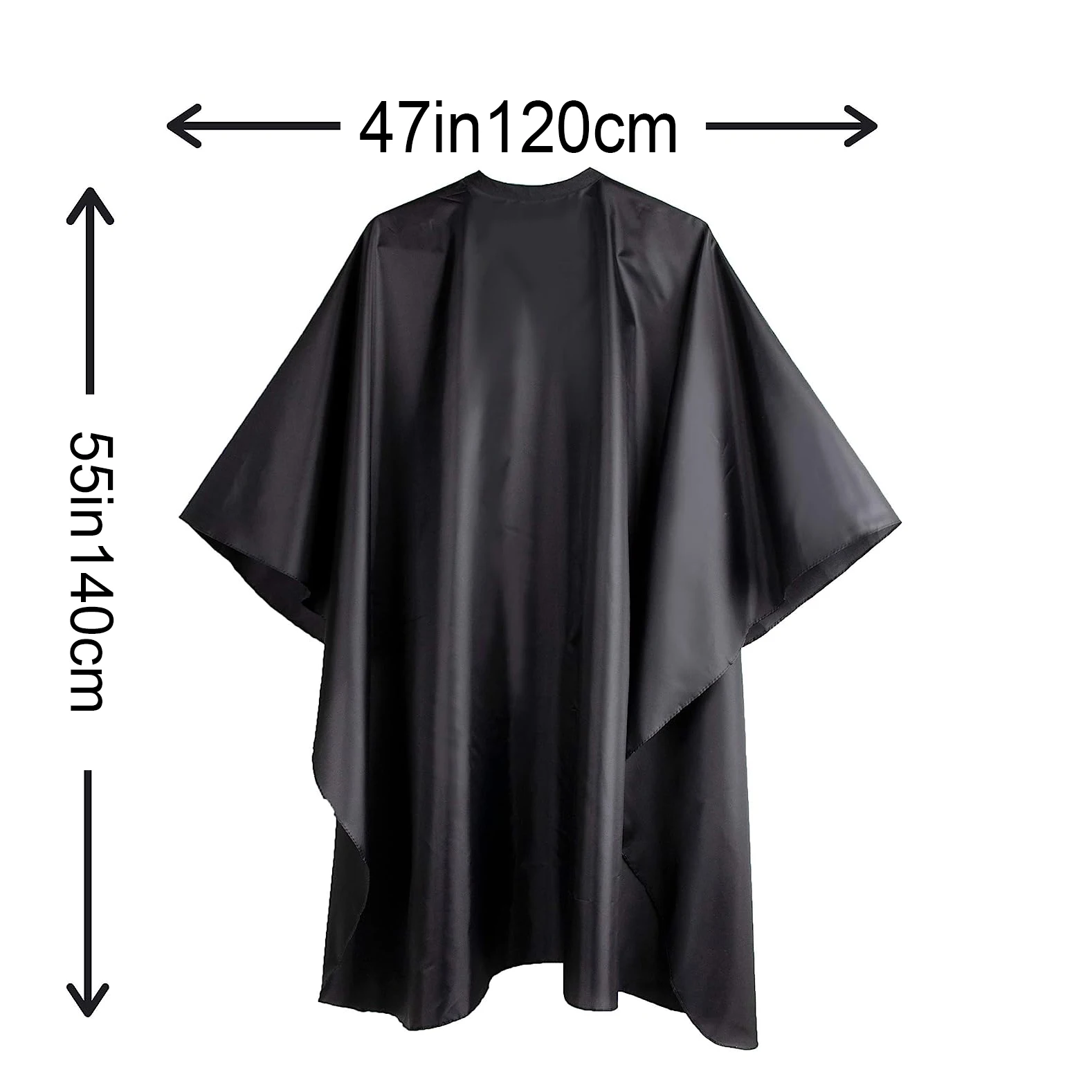 wholesale custom logo waterproof hair cutting black hairdressing barber apron with sleeves