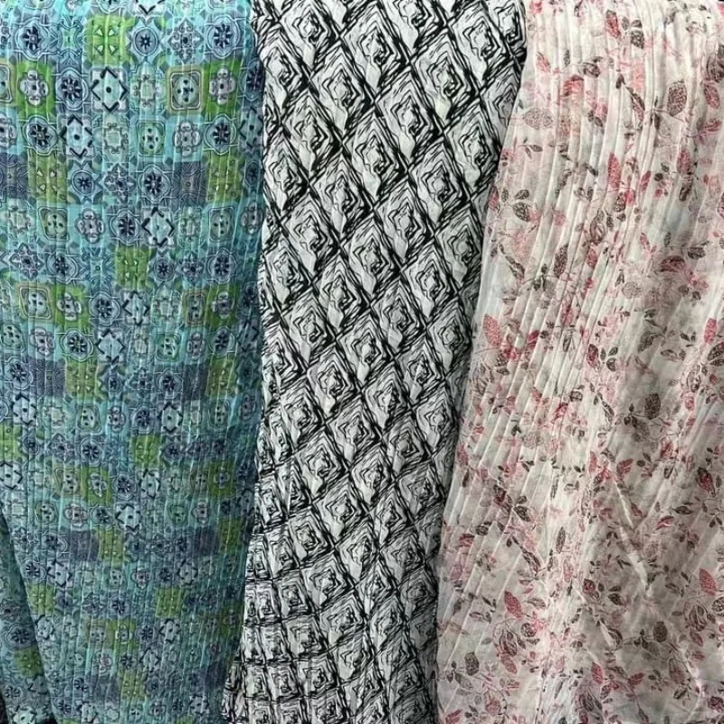 100% polyester fabric pleated fabric polyester pleated skirt fabric