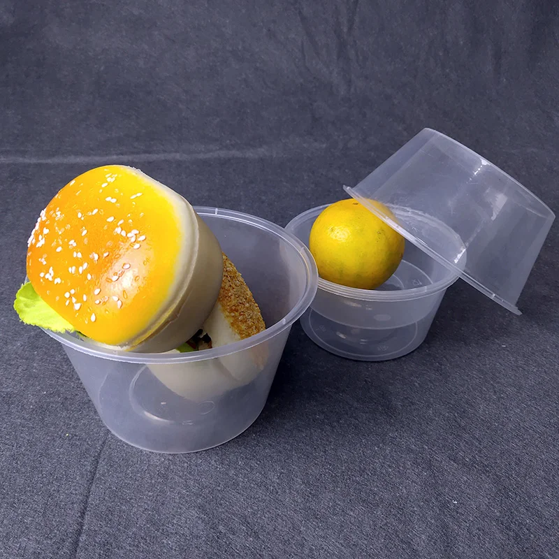 High Quality Disposable Salad Sauce Cup 2 3 4 5 Oz Disposable Plastic Meal Prep Disposable Plastic Food Container