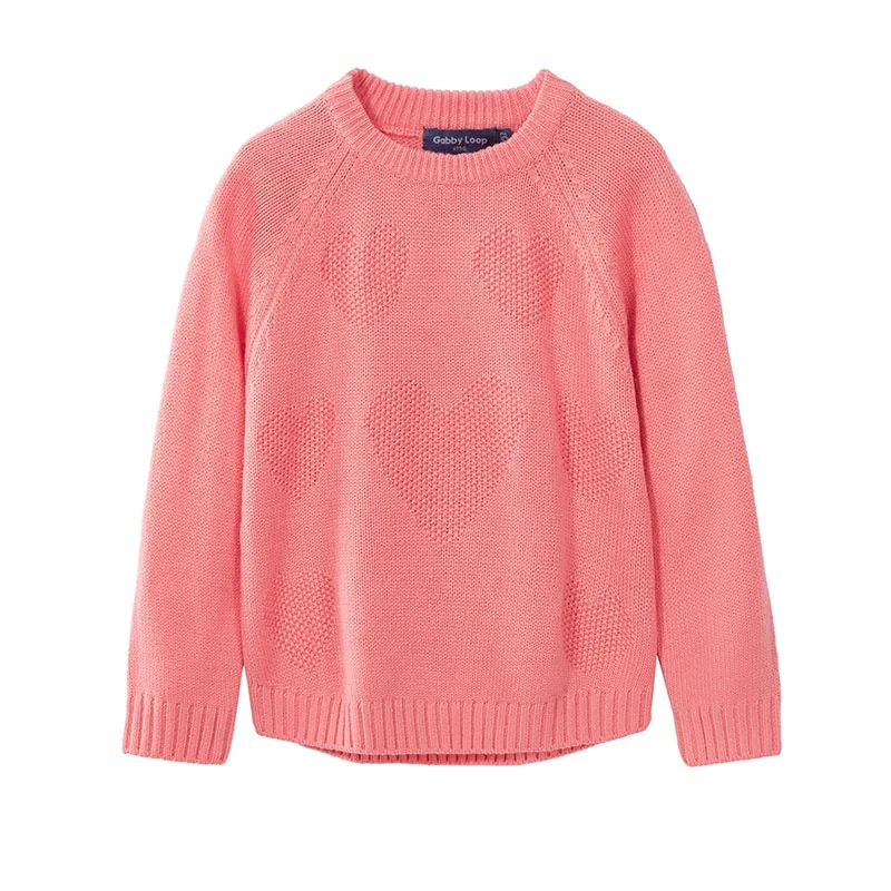 
Gabby Loop Kids Soft Winter Crew Neck Long Sleeve Plain Knit Wool Mix Pullover Sweater For Children Kids Sweaters Girls 