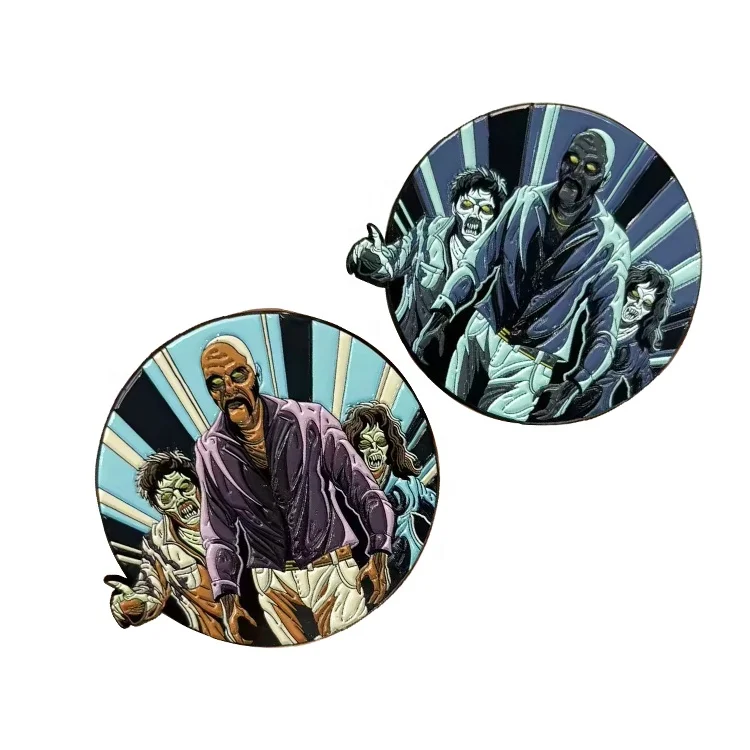 Different Plating Color Mini Round Pin Design Bulk Lapel Pin White Metal Dyed Hat Pins Wholesale