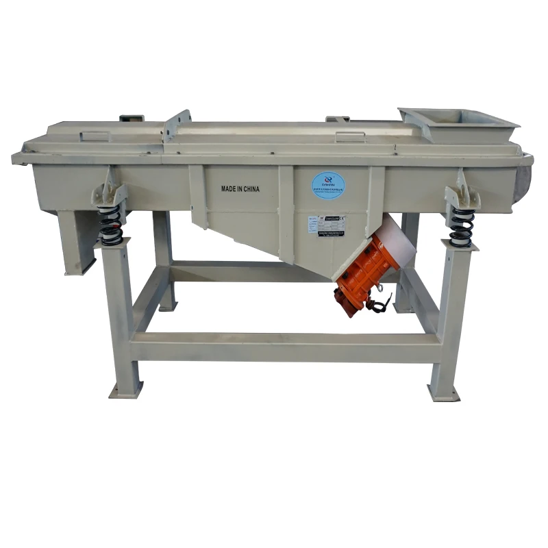 Dahan Carbon Steel Stainless Steel wood flour Linear sieving machine with Double Motor