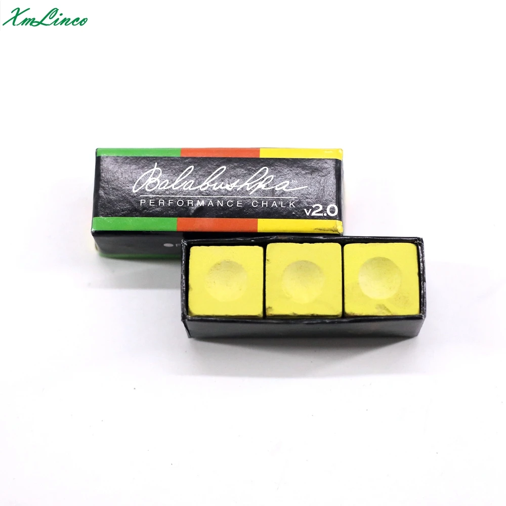 xmlinco cueelf  AAA top grade quality  professional balabushka billiard pool chalk with beige yellow color