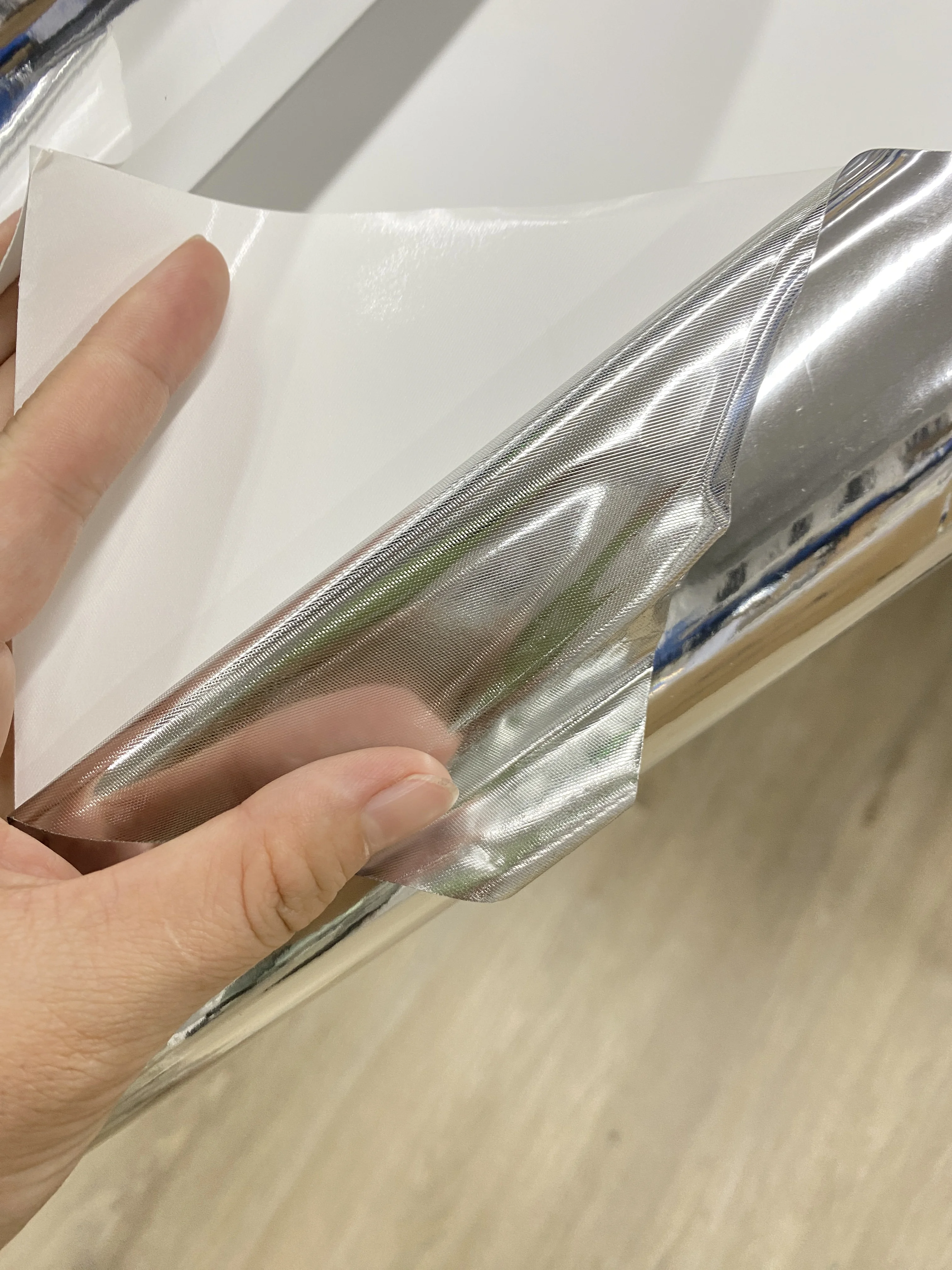 Self-Adhesive Vinyl Chrome Vinyl Metallized Tint Film Air Bubble Free