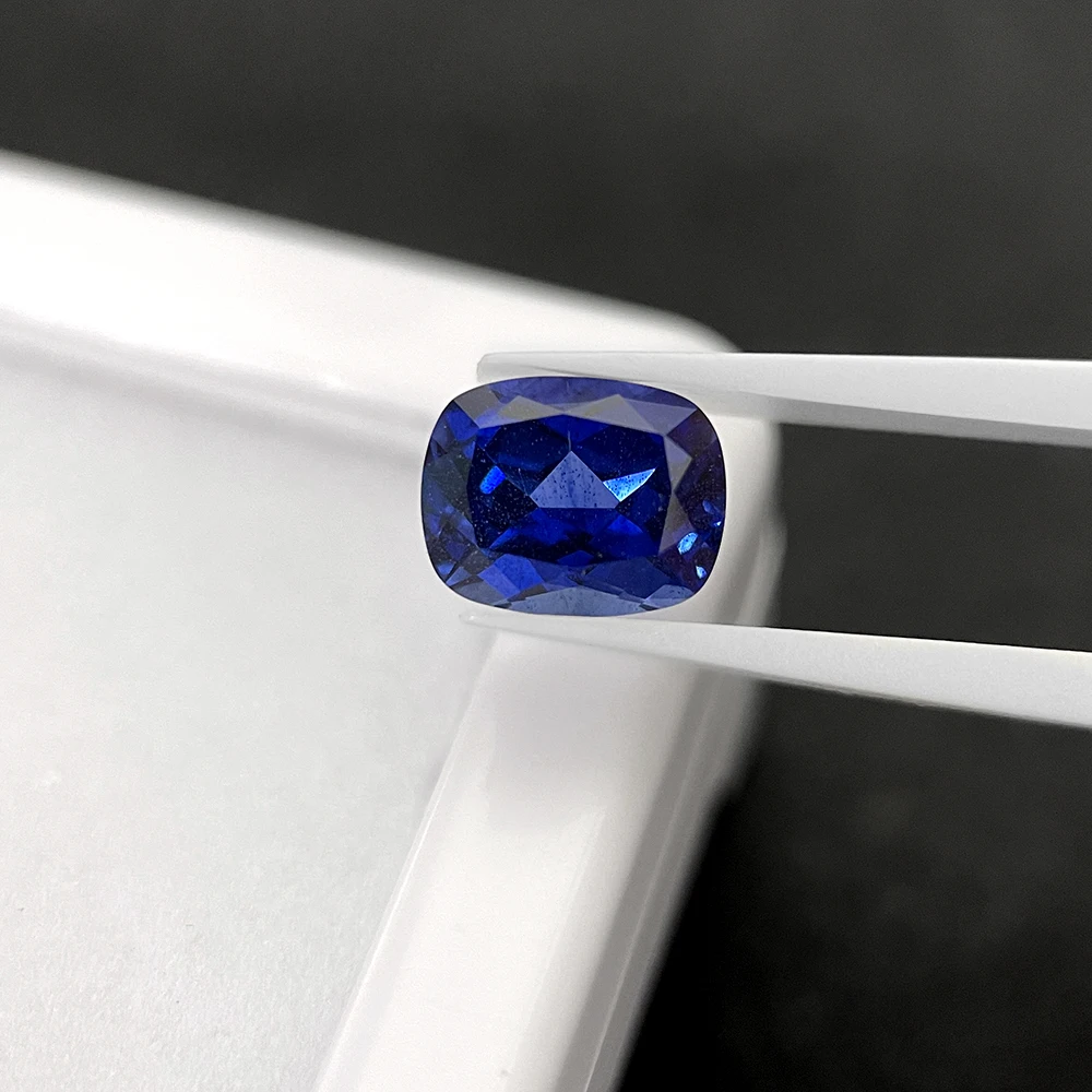 AGL Certified Lab Grown Sapphire Cushion Shape  Gemstone 1-5 Carat Loose Stone Market Prices