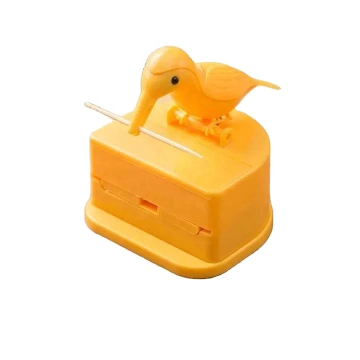 Cute Hummingbird Toothpick Dispenser , Good Quality Material, Gift Cleaning Teeth Toothpick,  Automatic Bird Toothpick Box