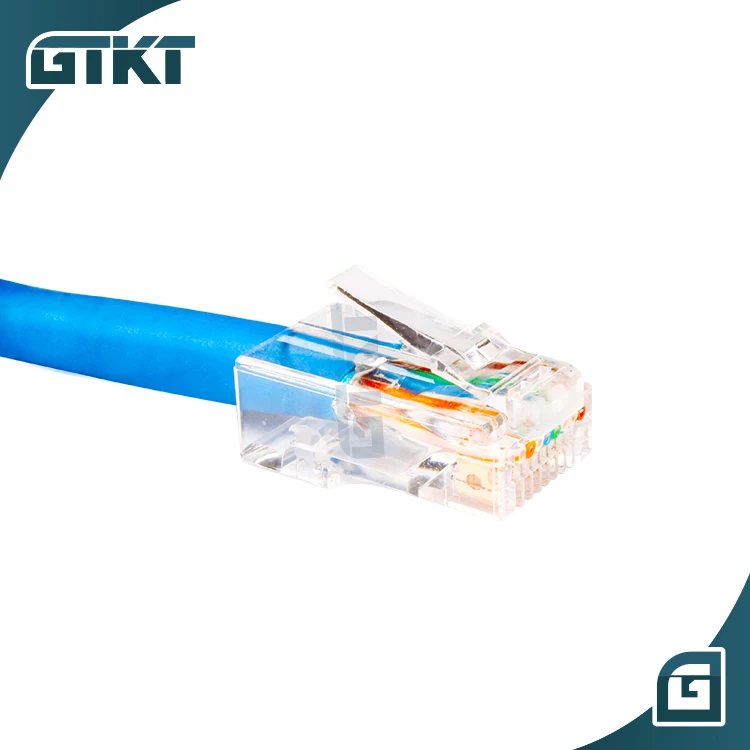 100 шт./блок разъем ethernet RJ45 Cat5e 8P8C проходной модульный UTP соединитель Модульный
