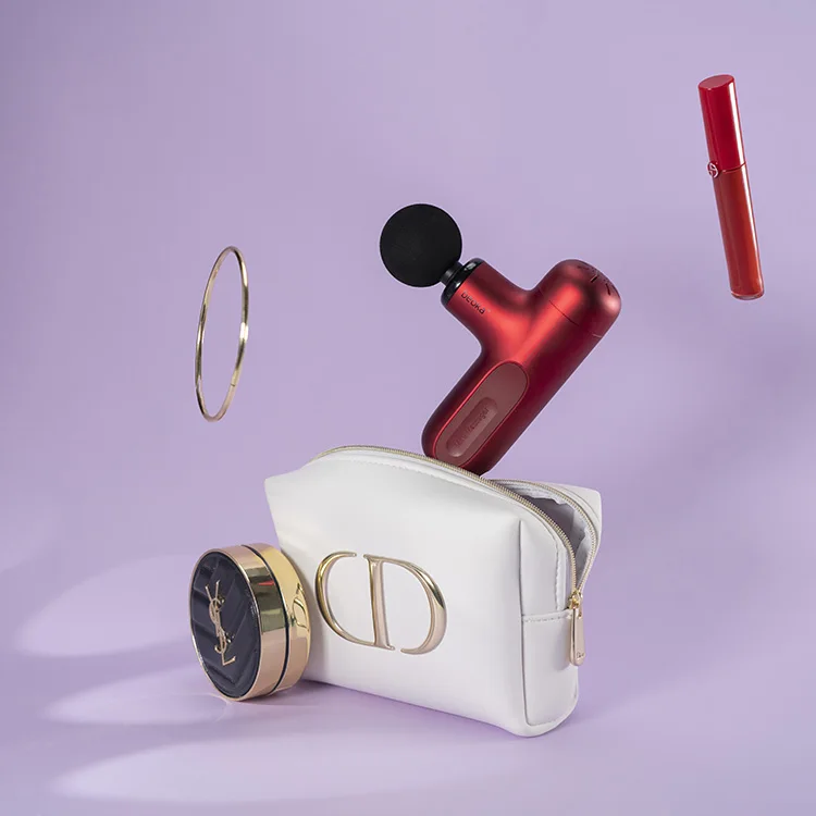 Beoka facial gun massager small portable pocket mini heated massage gun hot with case