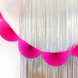 Honeycomb Fan Tissue Paper Garland Decorations for Christmas Wedding Birthday Parties