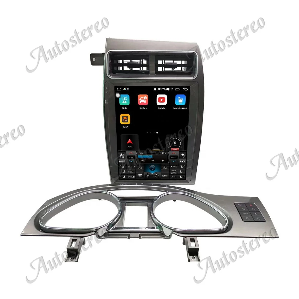 Car Radio Multimedia Player Android 11 6G+128GB For Audi Q7 2005-2016 Tesla Style Auto Stereo Headunit DVD GPS Navigation Audio