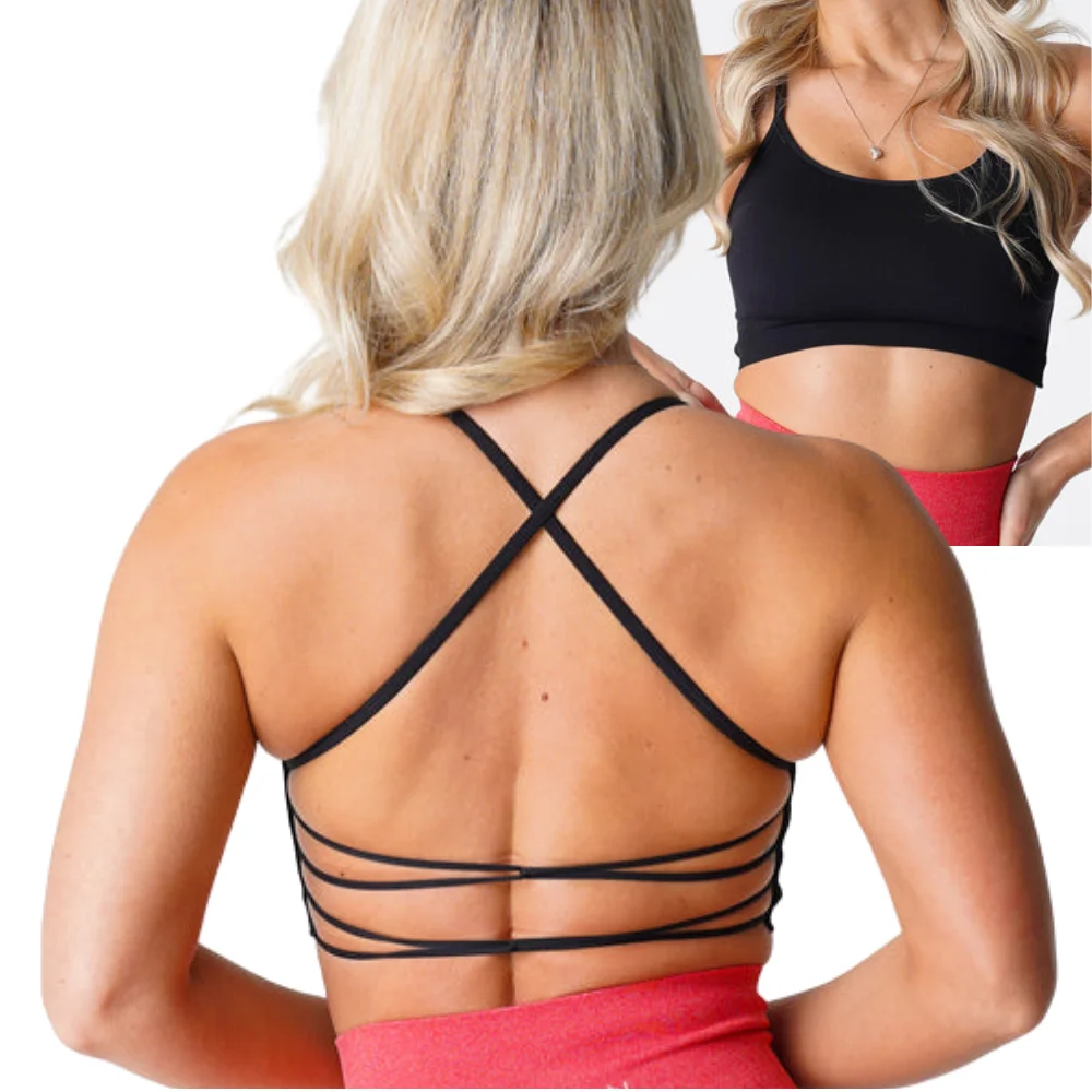 Женский бесшовный бюстгальтер с логотипом