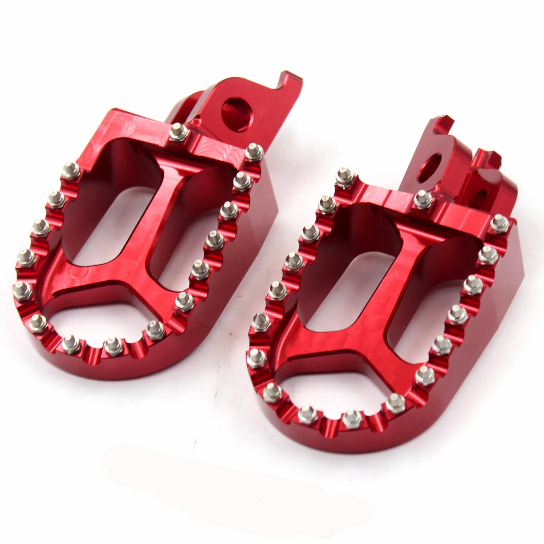 
KKE Dirt Bike Motorcycle Pedals Aluminium Foot Pegs Footrest Foot Pedals Compatible with HONDA CR125R/250R CRF250R CRF450X 