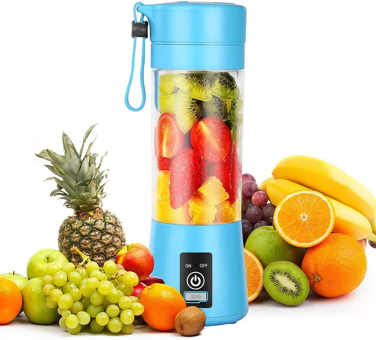 380ml 6 blades strong power usb recharged juicer portable electric blender juicer cup