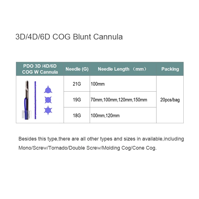 Skin care face lifting threads korea 4D cog PDO threads