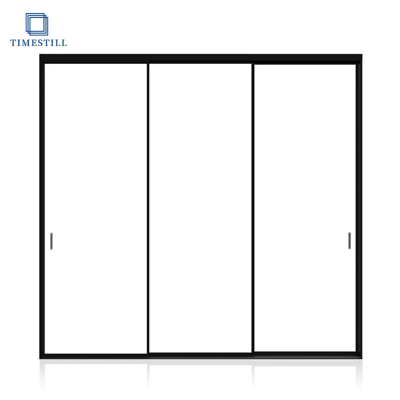 80 Micro Edge Triple Link Door Optional Art Glass Aluminum Framed Sliding Door with Multiple Doors