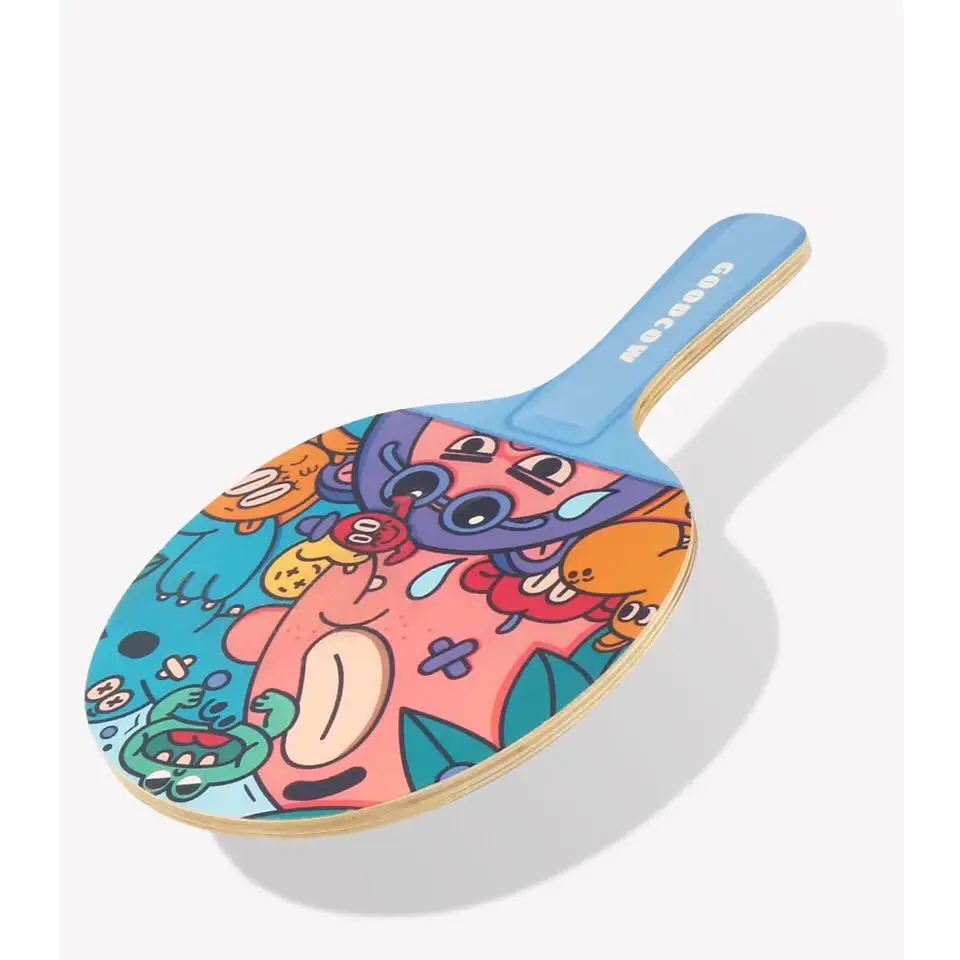 Hot Style children pingpong games rackets supports customized creative wooden indoor sport table tennis trainer For kids unisex