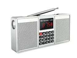 Dewant L-528 tuning digital blue tooth alarm clock radio AM FM with big flashlight and 3W*2 speaker