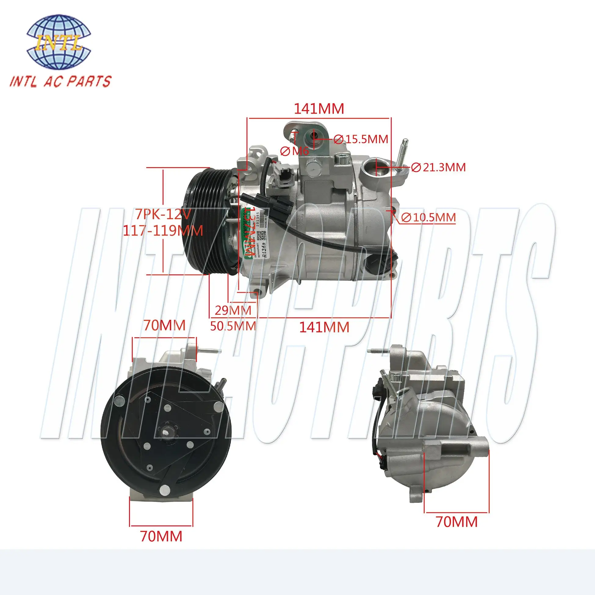 INTL-XZC1211 CSE617 Auto Ac Compressor For infiniti G37 63178556 926001CB0A 926001CB0B 926101CB0B 926001CA1D CO 11320C