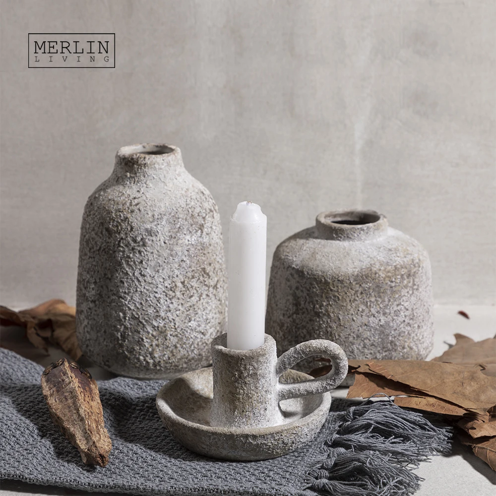 Merlin Living Nordic Vase Decoration Candle Holder Home Decoration Ceramic Vase Mini Flower Vase For Ceramic Decoration