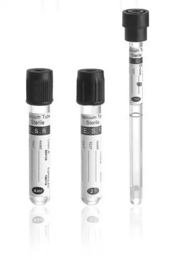 black disposable laboratory fast detector esr tests blood tube sand rack stand