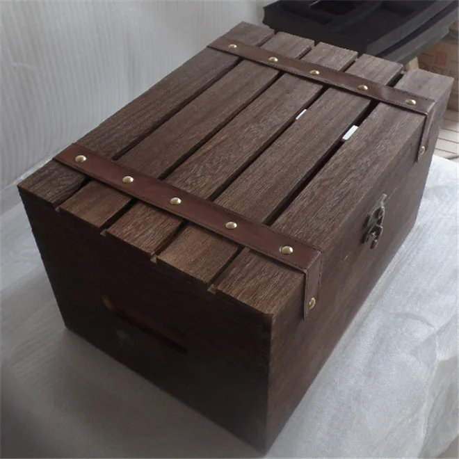 Оптовый заказ деревянный ящик ящики на с крышкой деревенский для хранения/декора мелочей транспортная упаковка