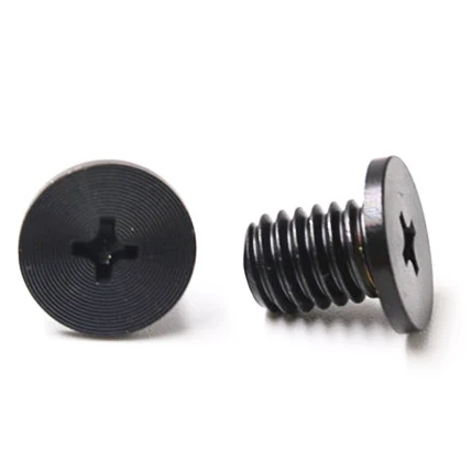 Satin brushed bolt Stainless steel flat head machine thread black CD pattern screw