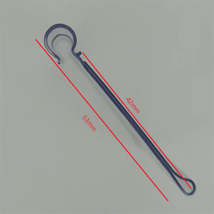 Оптовая продажа, ярлык на крючок из прозрачного ПВХ 77*53 на заказ